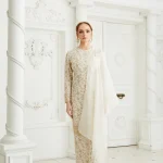 Ophelia Kurung (Soft Cream)