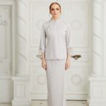 Rhea Kurung (Soft Grey)