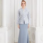Qiesya Kurung Stone Blue