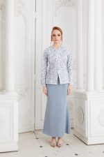 Qiesya Kurung Stone Blue