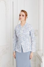 Qiesya Kurung Stone Blue - Image 3