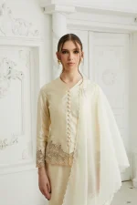 Camellia Kurung Soft Yellow - Image 3