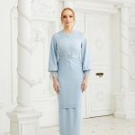 Celinee Kurung Dusty Blue