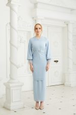 Celinee Kurung Dusty Blue