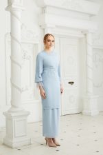 Celinee Kurung Dusty Blue - Image 2