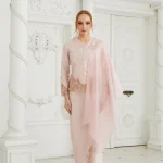 Camellia Kurung Coral Pink