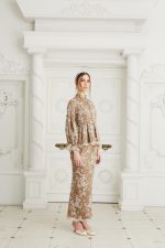 Iris Kurung Nude Brown - Image 2