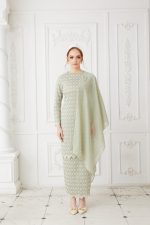 Tahera Kurung Sage Green