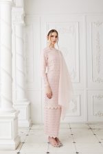 Tahera Kurung Soft Pink - Image 2