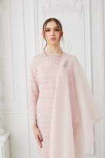 Tahera Kurung Soft Pink - Image 3