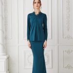 Melore Kurung Teal Blue