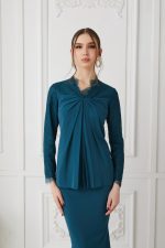 Melore Kurung Teal Blue - Image 3