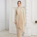 Tahera Kurung Light Beige