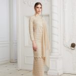 Tahera Kurung Light Beige