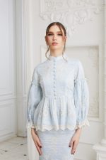 Iris Kurung Baby Blue - Image 3