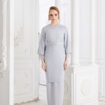 Celinee Kurung Light Grey