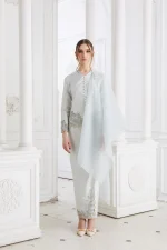 Camellia Kurung Misty Blue