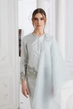 Camellia Kurung Misty Blue - Image 3
